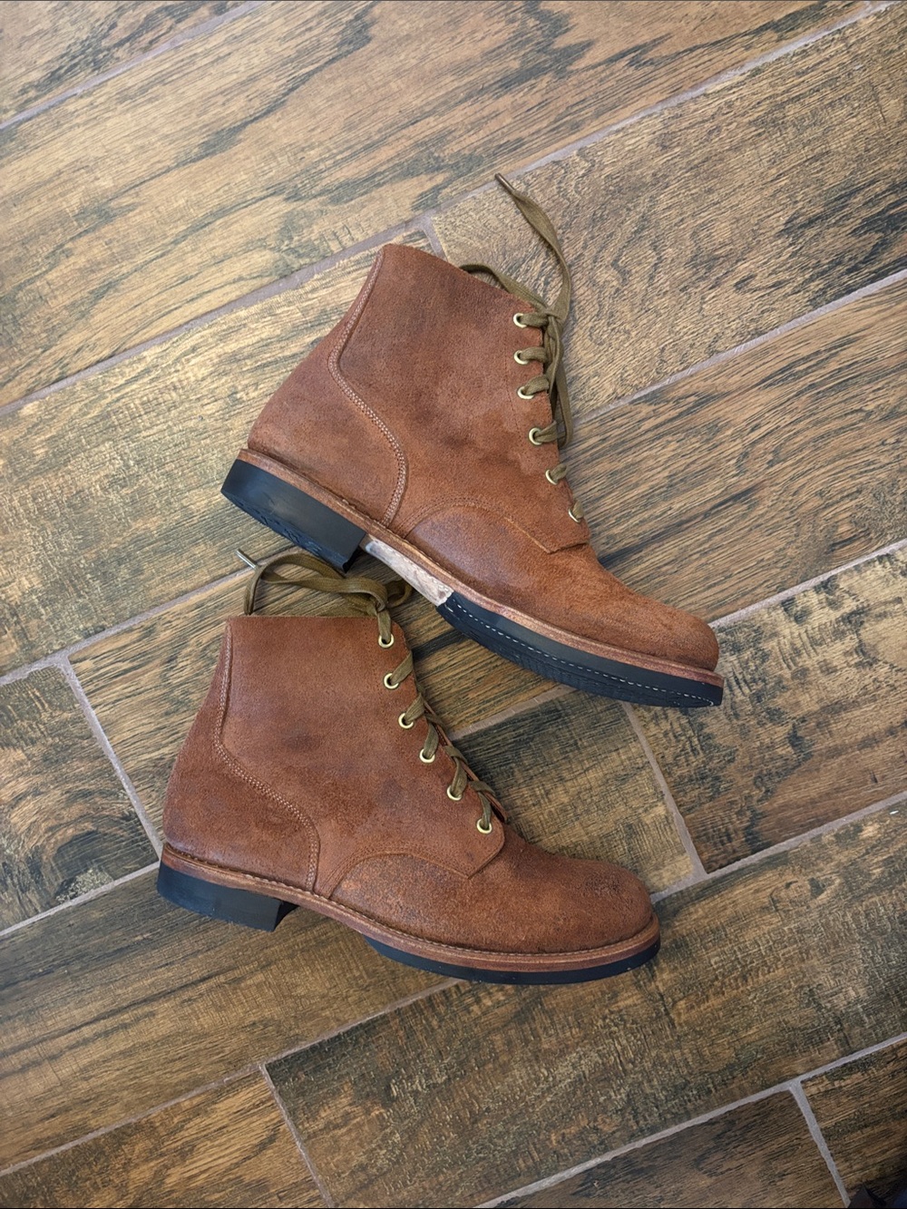 Roughout Heritage WWII Repro Chukka Service Boots Lace Boondocker Viberg Style